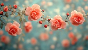 Peach Rose Wallpaper: Aesthetic Floral Background for Desktop & Mobile