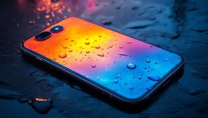 Colorful Phone Wallpaper - Water Drops, Mobile Backgrounds, 4K