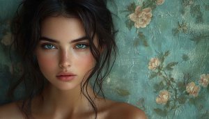 Green Eyed Girl Portrait Wallpaper, Female Model HD Wallpaper