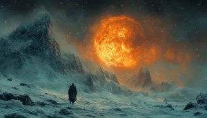 Exoplanet Wallpaper: Distant World Landscape in 4k Resolution