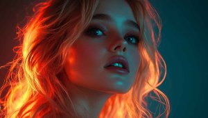 Blonde Model Wallpaper, Woman Portrait Wallpaper, Aesthetic Girl Wallpaper