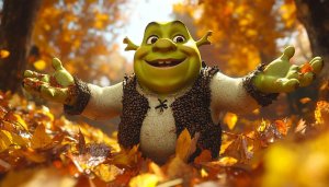 Shrek Wallpaper: Autumn Leaves, Ogres, Cartoon, 4K, HD