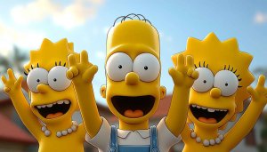 The Simpsons Wallpaper: Bart, Lisa, Homer 4K Desktop Background