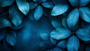 Blue Leaves Wallpaper: Nature, Background, Aesthetic, Desktop, 4k, Laptop