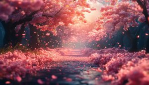 Cherry Blossom Wallpaper: Spring Scenery, Nature Background for Desktop