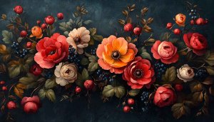 Floral Wallpaper: Vintage Flower Painting Aesthetic for Desktop & Mobile