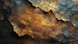 Abstract Golden Rock Texture 4K Wallpaper for Desktop, Laptop