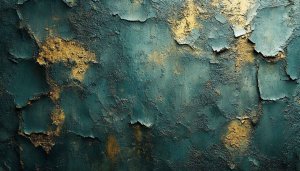 Textured Gold and Teal Wall Wallpaper for Phone and Desktop