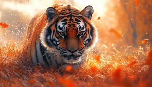 Tiger Wallpaper 4K, Animal Wallpaper, Bengal Tiger, Desktop Background