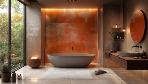 Modern Bathroom Wallpaper: Luxury Interior Design, Aesthetic Backgrounds, 4K