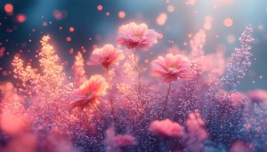 Pink Flower Wallpaper, Spring Bloom, Floral Desktop Background, 4K
