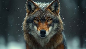 Wolf Wallpaper - Winter Animal 4K Wallpaper for Desktop & Mobile