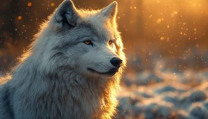 White Wolf Wallpaper, Animal Wallpaper, Wild Life Wallpaper, 4K Wallpaper