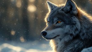 Wolf Wallpaper: Winter Animal Wallpaper for Desktop and Mobile