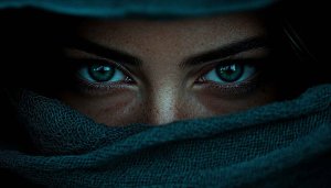 Mystic Eyes Wallpaper, Emerald Gaze, Portrait Wallpaper, 4k Wallpaper