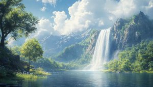 Waterfall Wallpaper: Scenic Nature Wallpaper For Desktop and Mobile