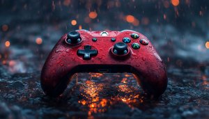 Xbox Controller Wallpaper: Gaming, Red, Water, 4K, PC, Mobile