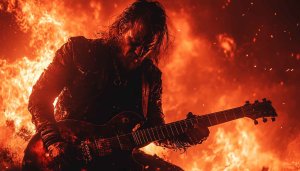 Heavy Metal Guitarist Wallpaper, Rock Concert 4k Wallpaper for Desktop