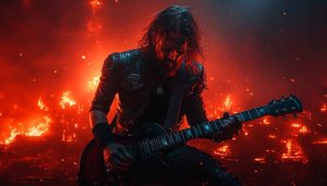 Heavy Metal Guitarist 4k Wallpaper for Desktop and Mobile