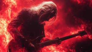 Rock Guitarist Fire Wallpaper, Music Wallpaper, 4k Wallpaper, HD Wallpaper