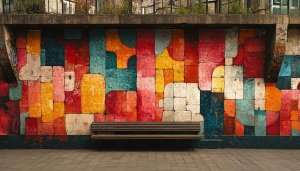 Colorful Wall Art Wallpaper, Artistic Background 4k Wallpaper for Desktop