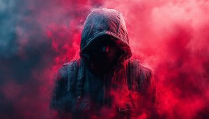 Hooded Figure Wallpaper: Mysterious Man in Smoke HD Backgrounds
