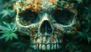 Skull Cannabis Wallpaper, Medical Marijuana, Weed 4K UHD Background