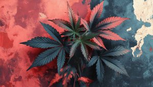 Cannabis Wallpaper: Artistic Marijuana Leaf 4K Wallpaper for Desktop