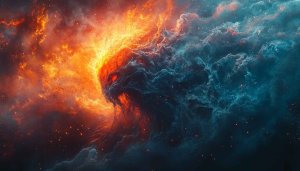 Nebula Wallpaper: Galaxy, Space, Universe, Fire and Ice, 4K