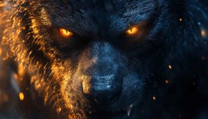 Fierce Werewolf Wallpaper: Monster, Fantasy, 4K, Desktop Background