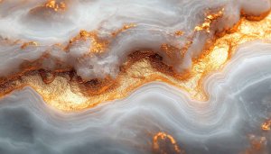 Marble Texture Wallpaper, Gold Veins, Luxury Background, 4K Wallpaper