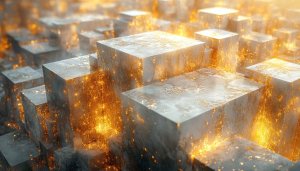 Glowing Cubes Wallpaper: Abstract, Modern, 4K, Phone and Desktop