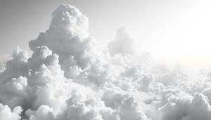 White Clouds Wallpaper: Aesthetic Sky HD Background for Desktop