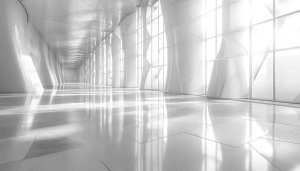 White Architecture Wallpaper: Modern Interior Design Background for Desktop