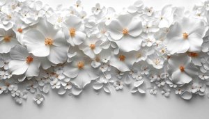 Elegant White Flowers Wallpaper for Desktop, Laptop in 4K