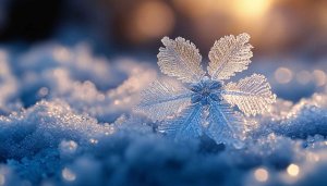 Snowflake Wallpaper: Winter, Ice, Frost, Macro, Background, Desktop, 4K