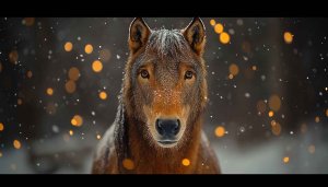 Wolf Wallpaper: Winter Snow, Animal Theme Wallpaper for Desktop