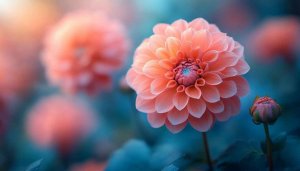 Dahlia Flower Wallpaper: Pink Floral Design, 4k Resolution, Desktop Background