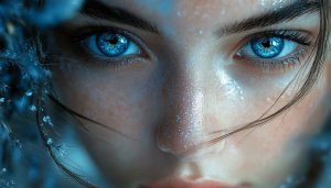 Blue Eyes Wallpaper, Woman Portrait Wallpaper, 4k Stunning Blue Eyes