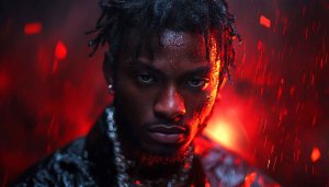 Afro-American Man Wallpaper, Portrait Wallpaper, Dark Aesthetic, 4K Wallpaper