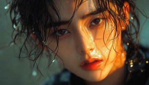Ethereal Beauty: Glowing Skin Portrait HD Wallpaper for Phone