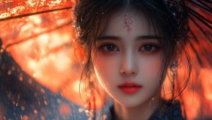Asian Woman Wallpaper, Geisha Wallpaper, Beauty Wallpaper, Portrait Wallpaper