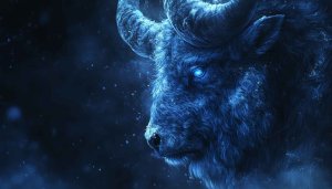 Blue Bull Wallpaper, Animal Wallpaper, 4k Wallpaper for desktop