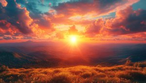 Sunset Wallpaper: Mountain View, Nature Wallpaper, Landscape Wallpaper, 4K