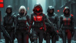 Cyberpunk Girl Wallpaper, Futuristic Soldier Wallpaper, Sci-fi Female Wallpaper