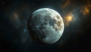 Full Moon 4K Wallpaper - Detailed Lunar Surface Space Background