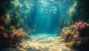 Vibrant Underwater Coral Reef 4K Desktop Background for Nature Lovers
