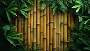 Bamboo Forest Aesthetic Mobile Wallpaper, Tropical Plants Background Free