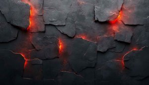 Black Stone Lava Abstract Art 4K Desktop Wallpaper Background