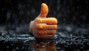 Thumbs Up Mobile Wallpaper, Free Positive Rain Background, 4K Image